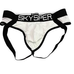 SKYSPER Jockstrap Athletic Supporter Male Underwear White XXL